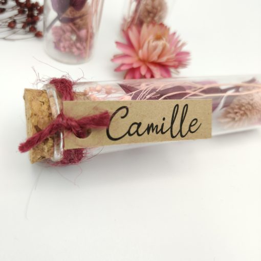 Proefbuisje met droogbloemen - Camille